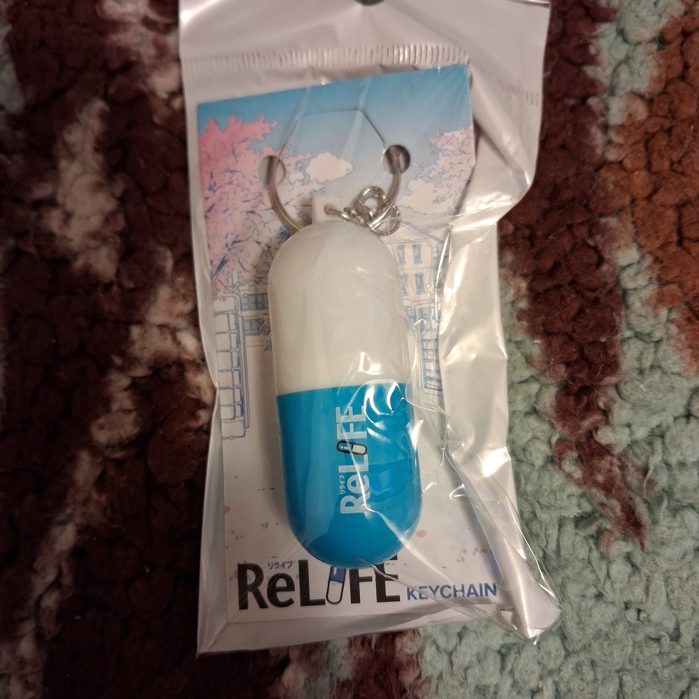 Blue & White Stash Keychain